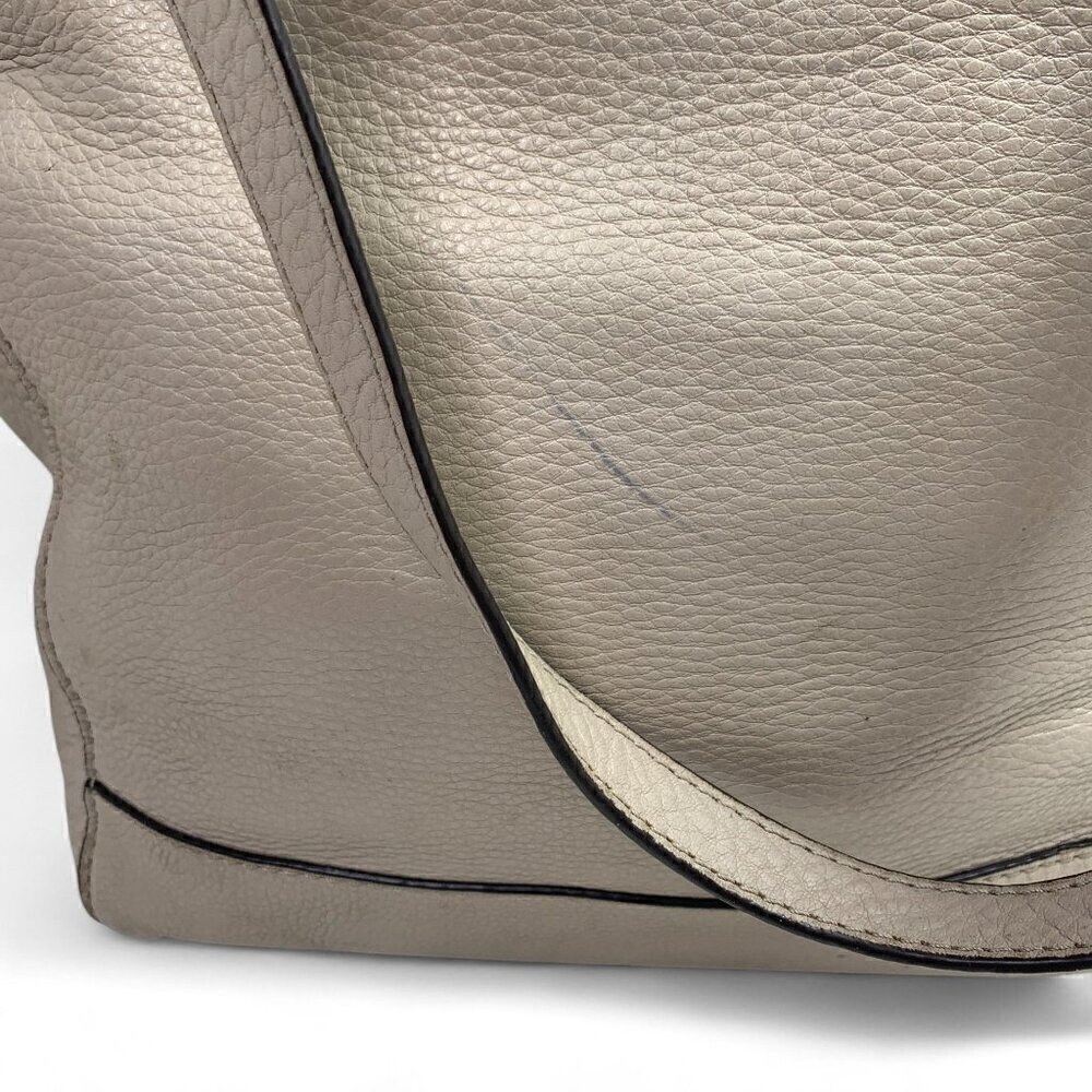 Michael Kors Ashbury Tote Shoulder Bag XL Removable Inner Pouch Beige Leather - Picture 13 of 16